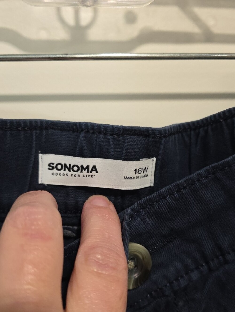 Sonoma Dark Navy Cargo Shorts with Utility Pockets - Picture 2 of 6